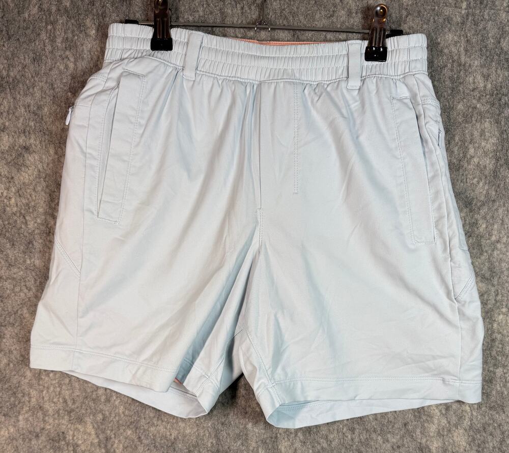 BirdDogs Boom Mens Light Blue Small 6" Lined Athletic Shorts Stretch Drawstring